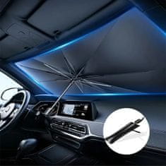 JOIRIDE® Sklopivi kišobran za auto 130x80 cm – zaštita od sunca za vjetrobransko staklo bez zagrijavanja | SHADESHELLA