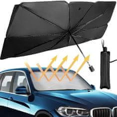 JOIRIDE® Sklopivi kišobran za auto 130x80 cm – zaštita od sunca za vjetrobransko staklo bez zagrijavanja | SHADESHELLA
