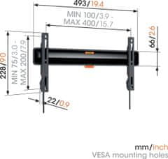 Vogels Zidni nosač za OLED ekrane od 32"-77", fiksni, do 50kg