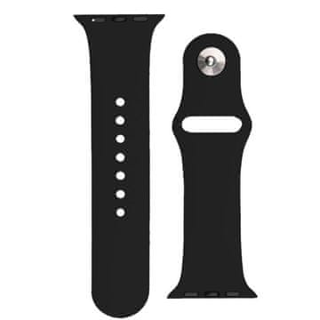 BStrap Silicone remen za Apple Watch 42/44/45mm, black
