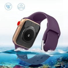 BStrap Silicone remen za Apple Watch 42/44/45mm, black