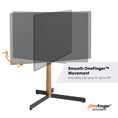 Vogels TVS3695, Podni stalak za ekrane od 40"-77", do 50kg, crni