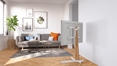 TVS3695WH, podni stalak za ekrane od 40"-77", do 50kg, bijeli