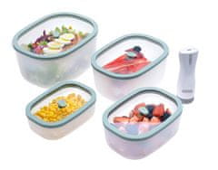 Status Fresco set vakuumskih posuda, 5 dijelova, mint (0,5 L, 0,9 L, 1,4 L, 2,3 L, BVP50)