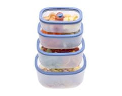 Status Fresco set vakuumskih posuda, 5 dijelova, plavo-lila (0,5 L, 0,9 L, 1,4 L, 2,3 L, BVP50)