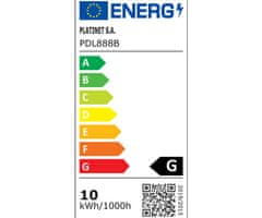 Platinet PDL888 LED stolna lampa, 20 W, crna (LED-PL-PDL888B)