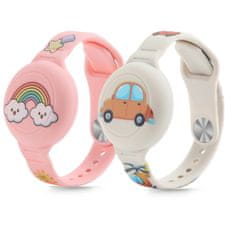 Tech-protect Smooth Kids remen za Apple AirTag 1/2 2kom, obojen