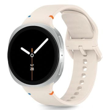 Tech-protect Silicone remen za Samsung Galaxy Watch 8 / Classic (40 / 44 / 46 mm), starlight