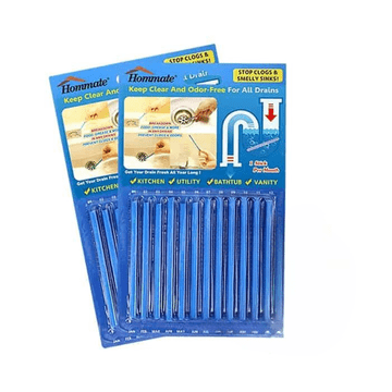 Netscroll Čistači odvoda, 24-dijelni komplet, enzimske štapiće za odčepljivanje, uklanjanje neugodnih mirisa, prevencija začepljenja, SinkSticks