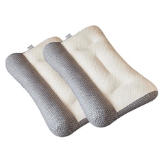 Netscroll 2x Ergonomski anatomski jastuk za spavanje, podrška vratu i leđima, udoban i prozračan, jastuk za bolji san, za sve položaje spavanja, ErgonomicPillow, upgrade