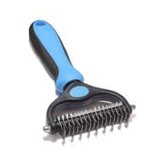 Netscroll Dvostrana četka za pse i mačke, nježna za kožu, učinkovita protiv poddlake, ergonomska drška, PetTangler