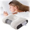 Netscroll Ortopedski jastuk od memorijske pjene, protiv bolova i hrkanja, ergonomska podrška vratu i leđima, prozračan i periv, ComfyPillow