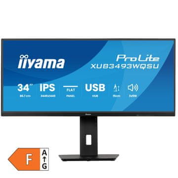 iiyama ProLite XUB3493WQSU-B6 86,7cm (34") IPS 120Hz HDMI/DP zvučnici monitor
