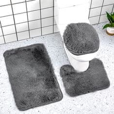 LIVEFY ivefy Carpet kupaonski tepih 3u1, sivi