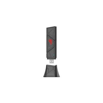 ASUS ROG USB-BE92 WiFi USB adapter, BE6500, tropojasni WiFi7 (90IG09I0-MO0B00)