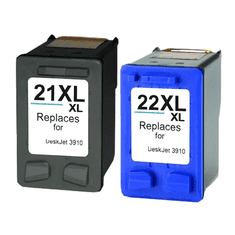 TiskajPoceni Komplet HP 21XL + HP 22XL / SD367AE zamjenske tinte - crna XL boja XL