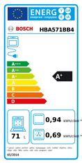 Bosch Ugradbena pećnica HBA571BB4 s pirolizom