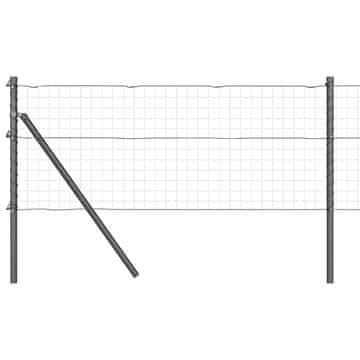 Vidaxl Stup za ogradu 52 szt. Siva 3,2 x 3,2 x 100 cm