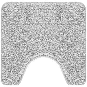 Vidaxl Prostirka protiv klizanja s izrezom za WC Siva 50 x 50 cm PP