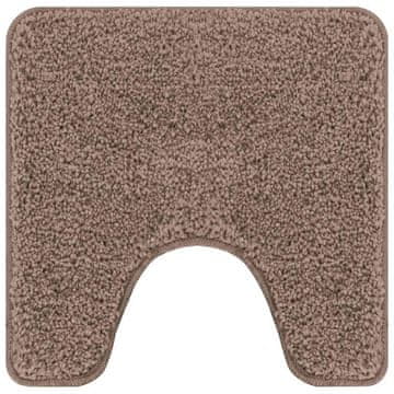 Vidaxl Prostirka protiv klizanja s izrezom za WC Smeđa 50 x 50 cm PP