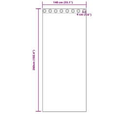 Vidaxl Zavjese za zamračivanje 2 pcs Tamno siva 140 x 260 cm Baršun