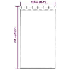 Vidaxl Zavjese za zamračivanje 2 pcs Tamno ružičasta 140 x 245 cm
