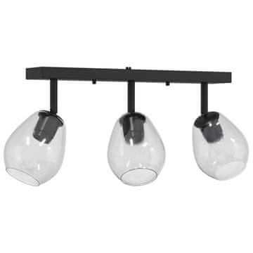 Vidaxl Stropni reflektor Crna 54 x 13 x 26 cm Staklo i Metal