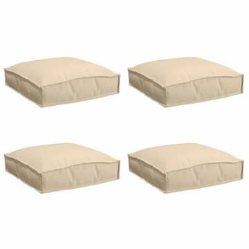 Vidaxl Jastuk 4 pcs Bež 40 x 40 x 8 cm Oxford tkanina