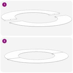 Vidaxl Drveni prsten Maslinasto zelena Ø40 / 70 cm Čelična vrata