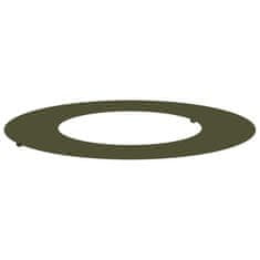 Vidaxl Drveni prsten Maslinasto zelena Ø40 / 70 cm Čelična vrata