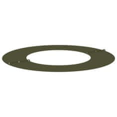 Vidaxl Drveni prsten Maslinasto zelena Ø40 / 70 cm Čelična vrata