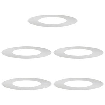 Vidaxl pogodno za ravne drvene prstenove 5 pcs Srebrno Ø40 / 70 cm