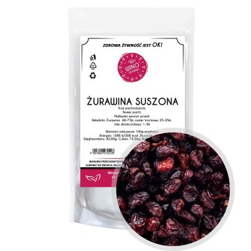 Winoszarnia Sušene rezane brusnice - 500 g