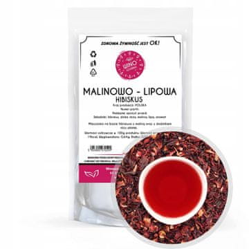 Winoszarnia Čaj od maline, limete i hibiskusa - 100 g mješavine okusa cvijeta hibiskusa