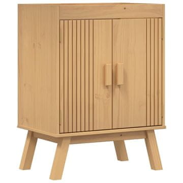 Vidaxl Temeljna kuhinjska omara s policom Olden Smeđa 60 x 40 x 80 cm