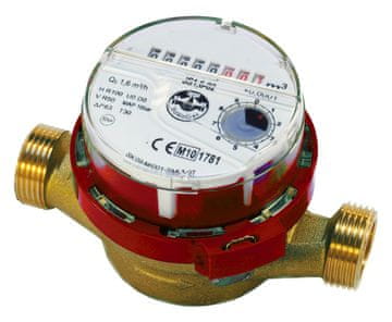 Vodomjer za toplu vodu 3/4"", protok 4,0 m3/h