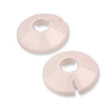 Tycner Bijela rozeta (plastična ogrlica za pokrivanje cijevi radijatora) 20 mm