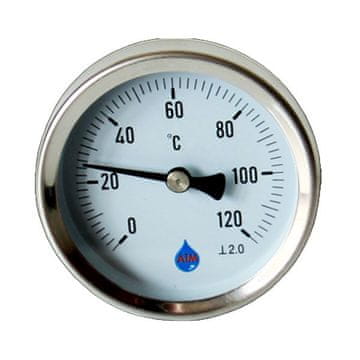 1/2" 120°C termometar sa stražnjim ulazom