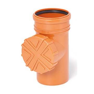 Čistač odvoda s cjedilom za odvodnu cijev 110 mm, narančasti