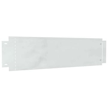 Vidaxl Rubnjaci za travnjak 10 szt. Srebrno 100 x 25 x 0,07 cm