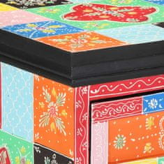 Vidaxl Ormar s ladicama Šareni 40 x 40 x 60 cm Čvrsto drvo manga