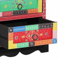 Vidaxl Ormar s ladicama Šareni 40 x 40 x 60 cm Čvrsto drvo manga