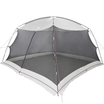 Vidaxl Šator s mrežom protiv komaraca s krovom Siva 380 x 380 x 225 cm