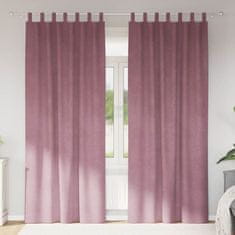Vidaxl Zavjese za zamračivanje 2 pcs Tamno ružičasta 140 x 245 cm
