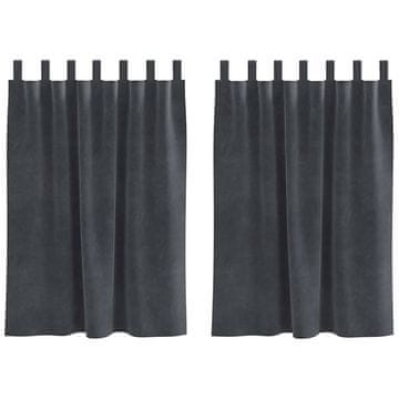 Vidaxl Zavjese za zamračivanje 2 pcs Svijetlo siva 140 x 140 cm Baršun