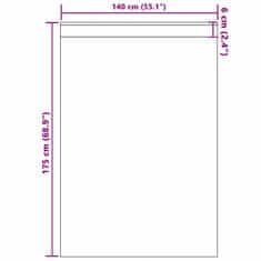 Vidaxl Baršunaste zavjese 2 pcs Srebrno Siva 175 x 140 cm Baršun