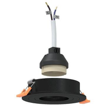 Vidaxl Reflektor 24 pcs Crna 9 x 9 x 2 cm Aluminij