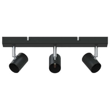 Vidaxl Stropni reflektor s reflektorima Crna 38 x 6,5 x 11,5 cm Metal