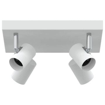 Vidaxl Stropni reflektor Bijelo 26,5 x 26 x 11,5 cm Metal