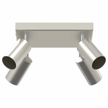 Vidaxl Stropni reflektor s reflektorima Nikla 26 x 26 x 16 cm Metal